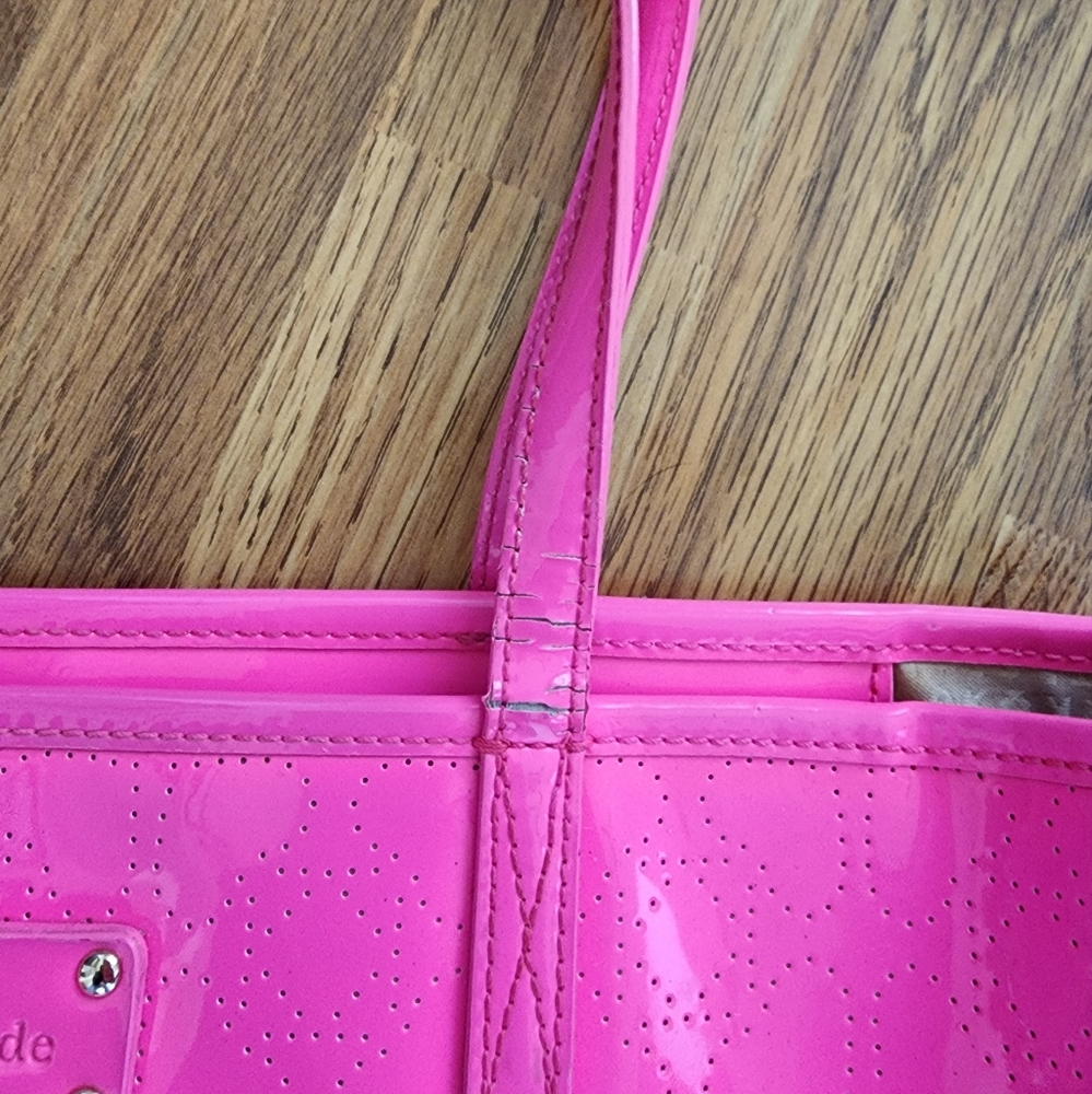 🍁2 for $15🍁 Kate Spade Molly Neon Hot Pink Shoulder Bag Purse Barbie Vibes - Picture 3 of 9